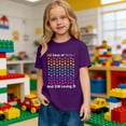 thumbnail image 2 of CAIXIA Little Miss 100 Days Smarter Kids Girls 100th Day of School T-Shirt,Purple, 2 of 7