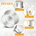 thumbnail image 4 of Cake Pan Set of 4 Stainless Steel Baking Round Cake Pans Tins Bakeware for Birthday Wedding Leak-proof and Easy Clean Mirror Finish and Easy Releasing 4 Inch, 4 of 8
