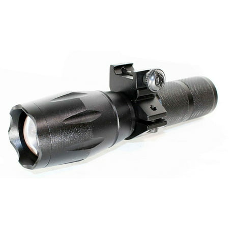 TRINITY Tactical 1000 lumen AAA Strobe LED 5 Modes Zoomable Flashlight / Weaponlight With Gun