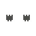 thumbnail image 1 of Matsuzay Adhesivo de pared de mosaico de 10 piezas, adorno de habitación para el hogar, cocina, baño, autoadhesivo, pegatina de azulejo 3D, Negro 10*10*20 piezas 2Conjunto, 1 of 6