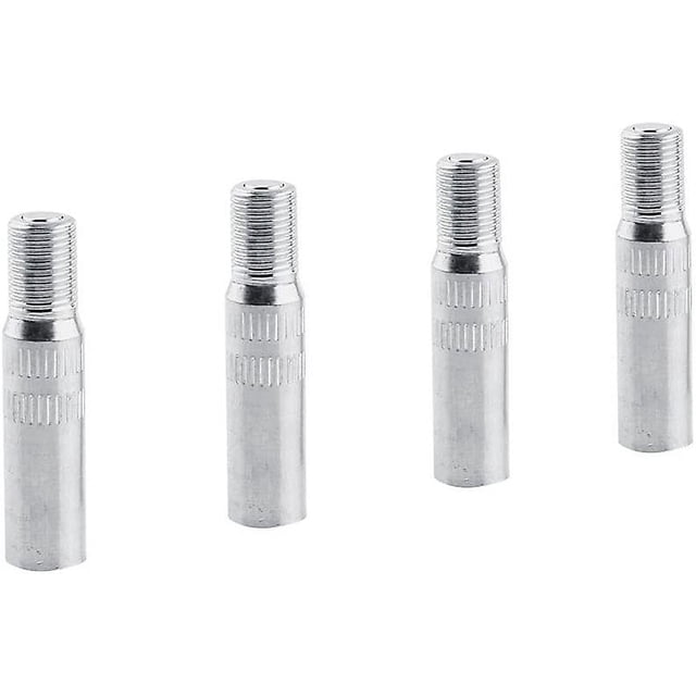 Extensiones de vástago de tapa de válvula de metal para tapas de válvulas de ruedas automotrices, extensores de vástago para automóviles, camiones, furgonetas y caravanas, 4 unidades