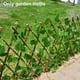 thumbnail image 3 of Valla de madera telescópica, valla de imitación de patio, valla de madera expandible de imitación, valla de jardín, 3 of 7
