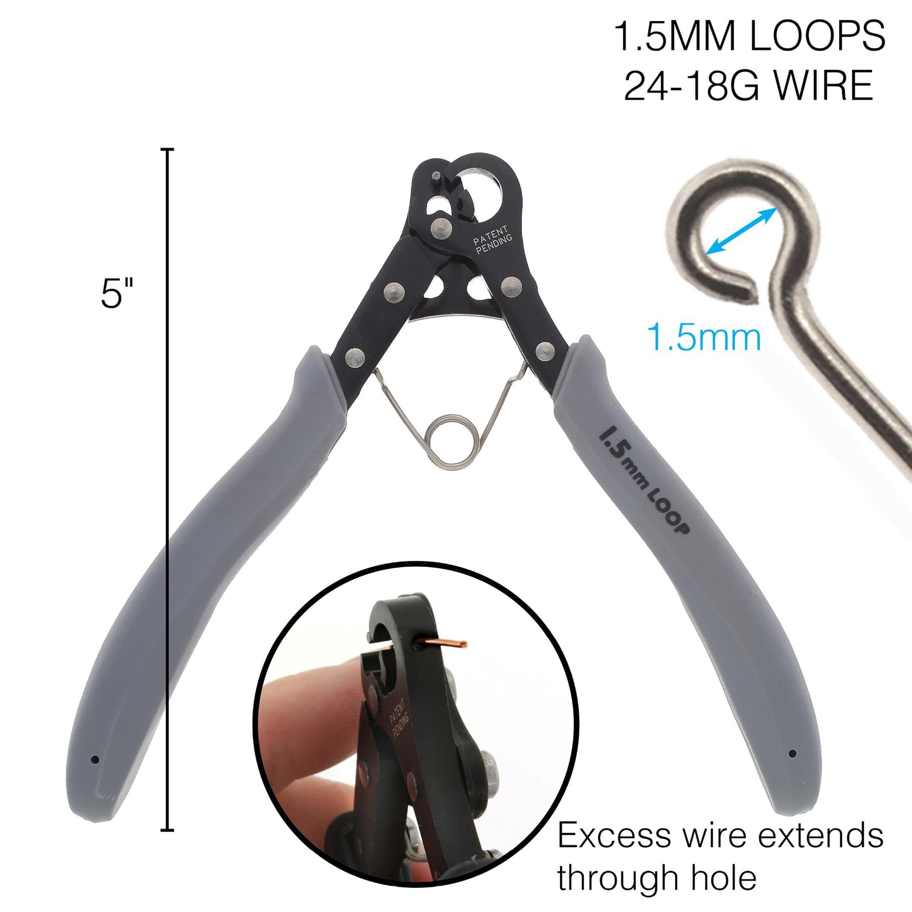 The Beadsmith Looper Kit – Includes a 1-Step Looper Plier & 2 Tarnish-Resistant Wire Spools, 15 Yards Each in Silver & Gold – Create Consistent Loops for Wire Jewelry in One Step