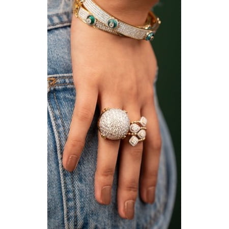 Stunning Lab Grown Diamond Ring In 14kt Gold