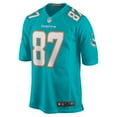 thumbnail image 2 of Men's Nike Freddie Swain  Aqua Miami Dolphins  Game Jersey, 2 of 6