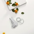thumbnail image 4 of CATIEBYE 4Pcs Stainless Steel Shopping Cart Token Key Ring Compact Stylish Trolley Coin Holder, 4 of 8