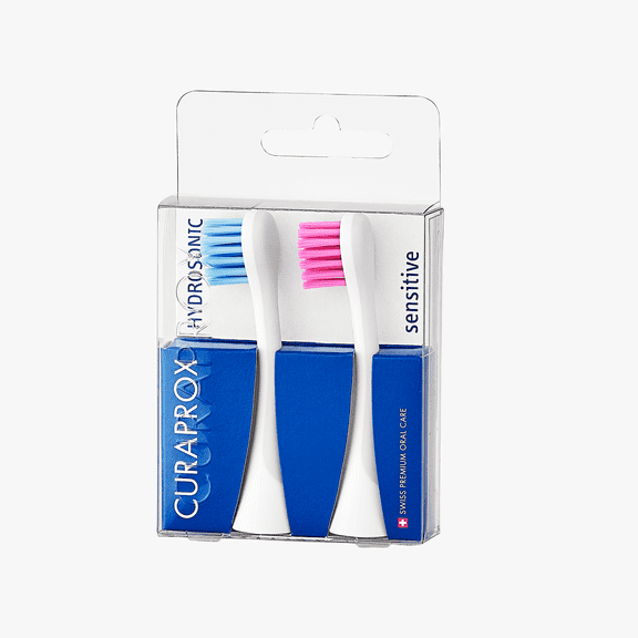 Curaprox Hydrosonic Brush Head Sensitive blue/pink, 2 pcs