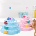 thumbnail image 3 of Reheyre Cat Turntable Toy 4 Level Amusement Plate Exercise Game Interactive Toy Kitten Tower Tracks Toy Cat Supplies, 3 of 8