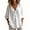 White, variant on Womens Deep V Neck Blouses 3/4 Sleeve Loose Fit Solid Color Shirts Casual Summer Vacation Tunic Tops 2026