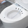 thumbnail image 2 of Baño de asiento Asiento de inodoro Hemorroides pospto con tratamiento Flusher Baño universal Baño de asiento pa mujeres embazadas Ancianos - Gris+Enjuague Sunnimix Bañera de asiento para inodoro, 2 of 8