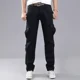 thumbnail image 5 of Pantalones cargo para hombre, multibolsillos, para exteriores, para hombre, multibolsillos, para senderismo, estilo coreano, color caqui, nuevos, de estilo largo, 5 of 5