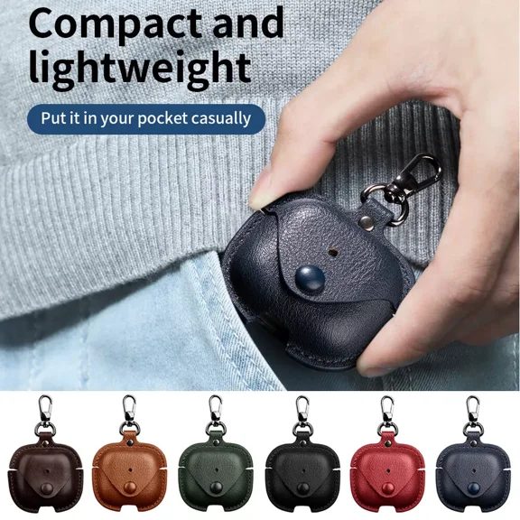 For Apple AirPods 4th Gen 2024/3th/2nd Gen/Pro Luxury Leather Case   Keychain