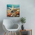 thumbnail image 5 of Fenyluxe Starfish Shells Beach Canvas Wall Art Ready to Hang Home Decor - High Definition Print Framed Artwork for Living Room, Bedroom, Bathroom - Gift Idea for Various Occasions 16x16in, 5 of 6