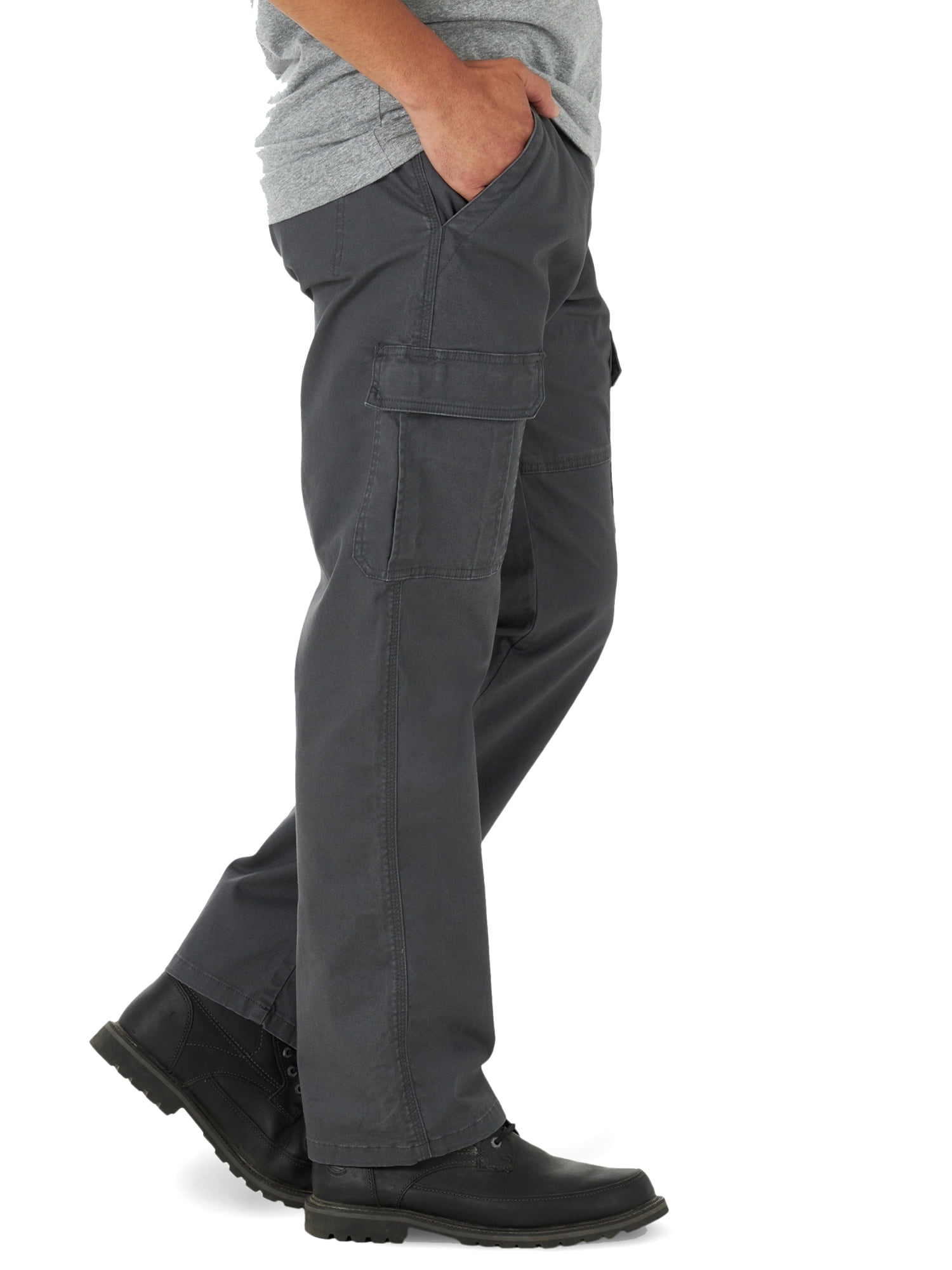 Wrangler Men's Five Star Premium Relaxed Fit Cargo Pants with Stretch  Anthracite Grey 32x30 at  Men's Clothing store