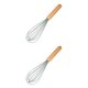 thumbnail image 4 of Wosthever Utensilios de cocina de silicona Mango de Antióxido Lavable Utensilios de cocina portátiles Accesorios de herramientas de Gris Zeigen Sie als Bilder, Schneebesen 2piezas, 4 of 6