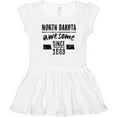 thumbnail image 3 of Inktastic North Dakota Awesome Since 1889 Girls Toddler Dress, 3 of 5