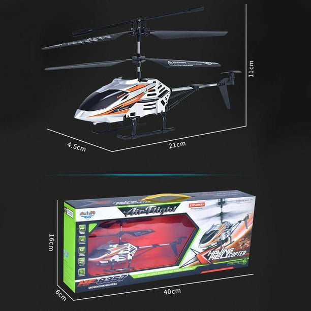 Helicóptero De Control Remoto TERRAMUS - 2.4 GHz, Giroscopio, Luces LED, 3.5 Canales, Ideal Interior