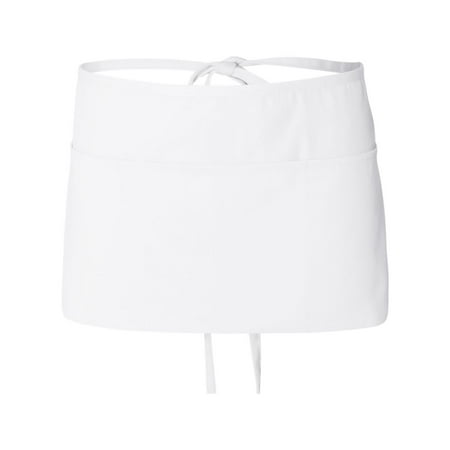 

Q-Tees - Waist Apron with Pockets - Q2115 - White - Size: One Size