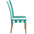 thumbnail image 3 of ABPHQTO Funda protectora para silla con rayas verdes, funda protectora para asiento para comedor, Hotel, boda, fiesta, juego de 1, 3 of 4