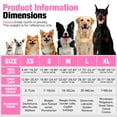 thumbnail image 5 of Jewyow No Pull Dog Harness - Dog harness for small dogs,Reflective Adjustable Pet Vest with Handle & Breathable Mesh,Pink, XS, 5 of 9