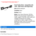 thumbnail image 2 of Front Trailer Hitch - Compatible with 1999 - 2007 Ford F-350 Super Duty 2000 2001 2002 2003 2004 2005 2006, 2 of 9
