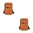 thumbnail image 3 of Transemion Stylish And Waist Packs Premium Leather Bag For Men Soft To Touch yellowish-brown 2Set, 3 of 6