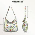 thumbnail image 4 of Crossbody Bag for Women Canvas Shoulder Bag Strawberry Fruit Crossbody Handbag Casual Tote for Water Bottle Keys, 4 of 5