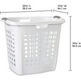thumbnail image 2 of 12258004 19-7/8"WHT Carry Hamper, White, 2 of 2