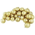 thumbnail image 2 of Northlight 60ct Shiny Champagne Gold Shatterproof Christmas Ball Ornaments 2.5" (60mm), 2 of 2