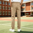 thumbnail image 5 of OGLCCG Boys School Uniform Pants Pull-On Straight Leg Dress Pants Flat Front Performance Pants, Sizes 7-8, 5 of 9