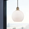 thumbnail image 2 of 516-1P-BB-G121-8 Innovations Lighting Athens - 1 Light Mini Pendant In Industrial Style-10 Inches Tall and 8 Inches Wide-Brushed Brass Finish-Matte, 2 of 2