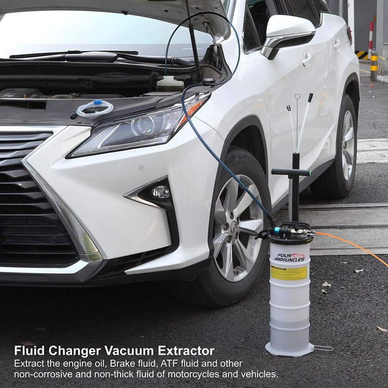 OEMTOOLS 24937 Pneumatic/Manual Fluid Extractor 1.5 Gallon (6L), 3 in 1