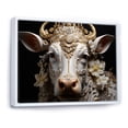 thumbnail image 2 of Designart "Cattle In Baroque Elegance I" Animals Cow Floater Framed Canvas Wall Art, 2 of 5