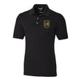 thumbnail image 2 of Men's-Cutter & Buck  Black LAFC Big & Tall Advantage Eco Tri-Blend Pique Polo, 2 of 3