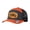 Charcoal & Orange Colorblock, variant on Trucker Hat WILD WEST Leather Patch Spliced Adjustable Unisex Cap for Travel Vacation