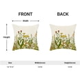 thumbnail image 5 of Yellow and Green Pillow Covers 16x16 Inch Set of 2, Spring Wildflower Plant Throw Pillows Case,Seasonal Floral Outdoor Decorative Flowers Farmhouse Decor Cushion Covers for Home Sofa Bed Couch, 5 of 6