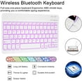 thumbnail image 6 of iPad Keyboard Case for 10.9" Air 5th Gen 2022/Air 4th Gen 2020,  Pro 11" 1st Gen 2018/2nd Gen 2020/3rd Gen 2021,Wireless BT Backlit Keyboard Auto Sleep-Wake Function,Built-in Pencil Holder (Rose Gold), 6 of 13