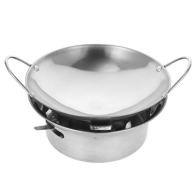 LNGOOR 1 Set Of Stainless Steel Camping Pot Metal Pan For Cooking Household Kitchenware Campfire Cooking Equipment Double Ear Pot Household Kitchenware