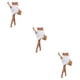 thumbnail image 3 of Jumpingount de mujer Plegable Flexible Bohemio Tamaño libre Romántico Transpirable Verano Playa Faldas Ropa de playa Corto Blanco Type1 NO1 Jumpingount CBP313966, 3 of 6
