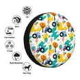 thumbnail image 4 of Haiem Spare Tire Cover , Wheel Cover with Cute tractor and vehicle printed, Camper Spare Tire Cover Fit for Jeep Wrangler Rv SUV Truck Travel Trailer-15 inch, 4 of 6