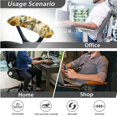 thumbnail image 4 of FKELYI Office Chair Cover with Stretchable Armrest Covers Sunflower Hummingbird Print Swivel Boss Armchair Protector Anti-Dust Cover for Computer Chair Decoration, Large, 4 of 6