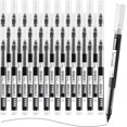 thumbnail image 1 of 30 Pcs Liquid Ink Rollerball Pens Fine Point, 0.5mm Black Ink Ultra Fine Point Pens, High-Capacity Quick Drying Pens Smooth Writing for Note Taking, Office School Gift Women Men Adult, 1 of 5