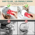 thumbnail image 4 of Lsupdaol 2 Pack Canning Jar Opener with Magnets, Mason Jar Opener For Canning Lids, for Regular and Wide Mouth Lids, Powerful Magnet for Easy Refrigerator Storage, Releases Vacuum Seal(Red), 4 of 7