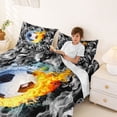thumbnail image 3 of Erosebridal Kids Football Soccer Full Size Sheets,Boys Ball Sport Theme Bed Sheets 4 Pieces, 3 of 6