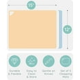 thumbnail image 2 of Extra Thick Flexible Cutting Boards for Kitchen - Cutting Mats for Cooking, Colored Cutting Mat Set with Easy-Grip Handles | Non Slip Cutting Sheets, Flexible Plastic Cutting Board Set of 3 (15"x12"), 2 of 8