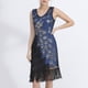 thumbnail image 3 of Gibobby Vestido sexy Mini vestido con borlas lentejuelas los años 20, vestido Retro con borlas y lentejuelas, vestido baile con cuello en V doble, minivestido fiesta（Azul， XXL), 3 of 4