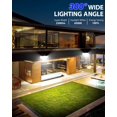 thumbnail image 1 of 1 paquete de luces solares con sensor de movimiento, 4 cabezales 231 luces solares LED IP65 Luz de inundación solar impermeable para exteriores con control remoto LingWen 9024715568922, 1 of 1