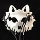 thumbnail image 3 of Cosplay Masquerade Half Face Yaksha Resin Wolf Skull Face Cover Scary Horror Costume Props Ornament, 3 of 4