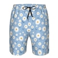 thumbnail image 3 of Pofeuu Daisies Flowers Prin Men's Swim Trunks Quick Dry Bathing Suit Swimming Board Shorts Mesh Lining Beach Swimwear-XX-Large, 3 of 6