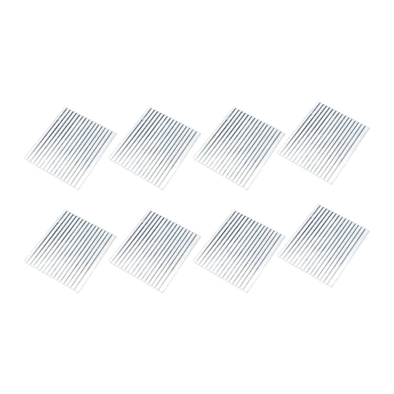 8 Pieces Miniature Roof Tiles Model Building Set Aluminum Material for Dollhouse Diorama Scene Creation